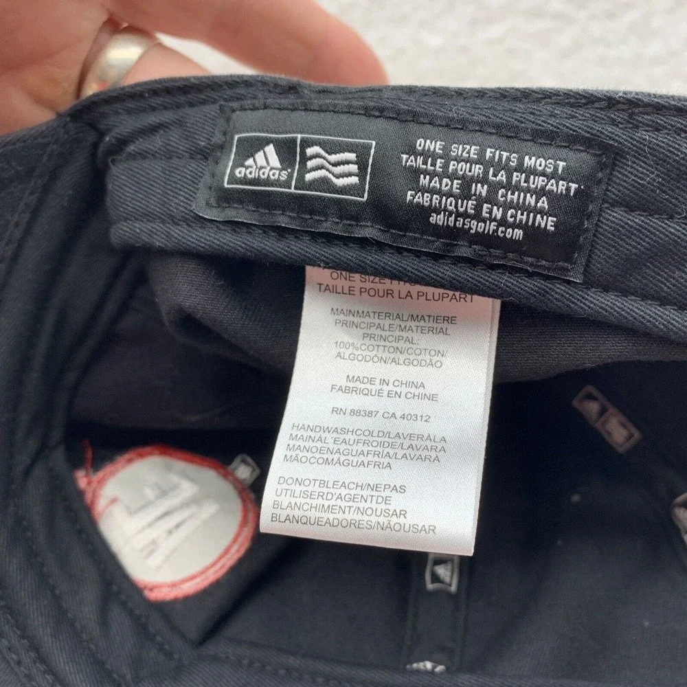 Adidas AE Slots‎ Baseball Hat Mens Strap Back OSFM Black Athletic Gambling